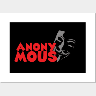 anonymous mask Posters and Art